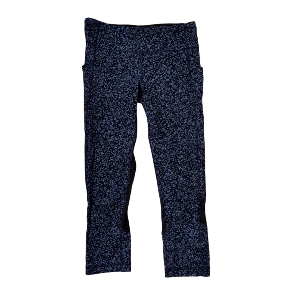 Lululemon Floral Blue Pace Rival Crop 22” Legging